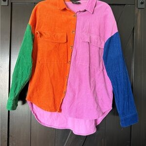 Vici Multicolor Corduroy Shirt